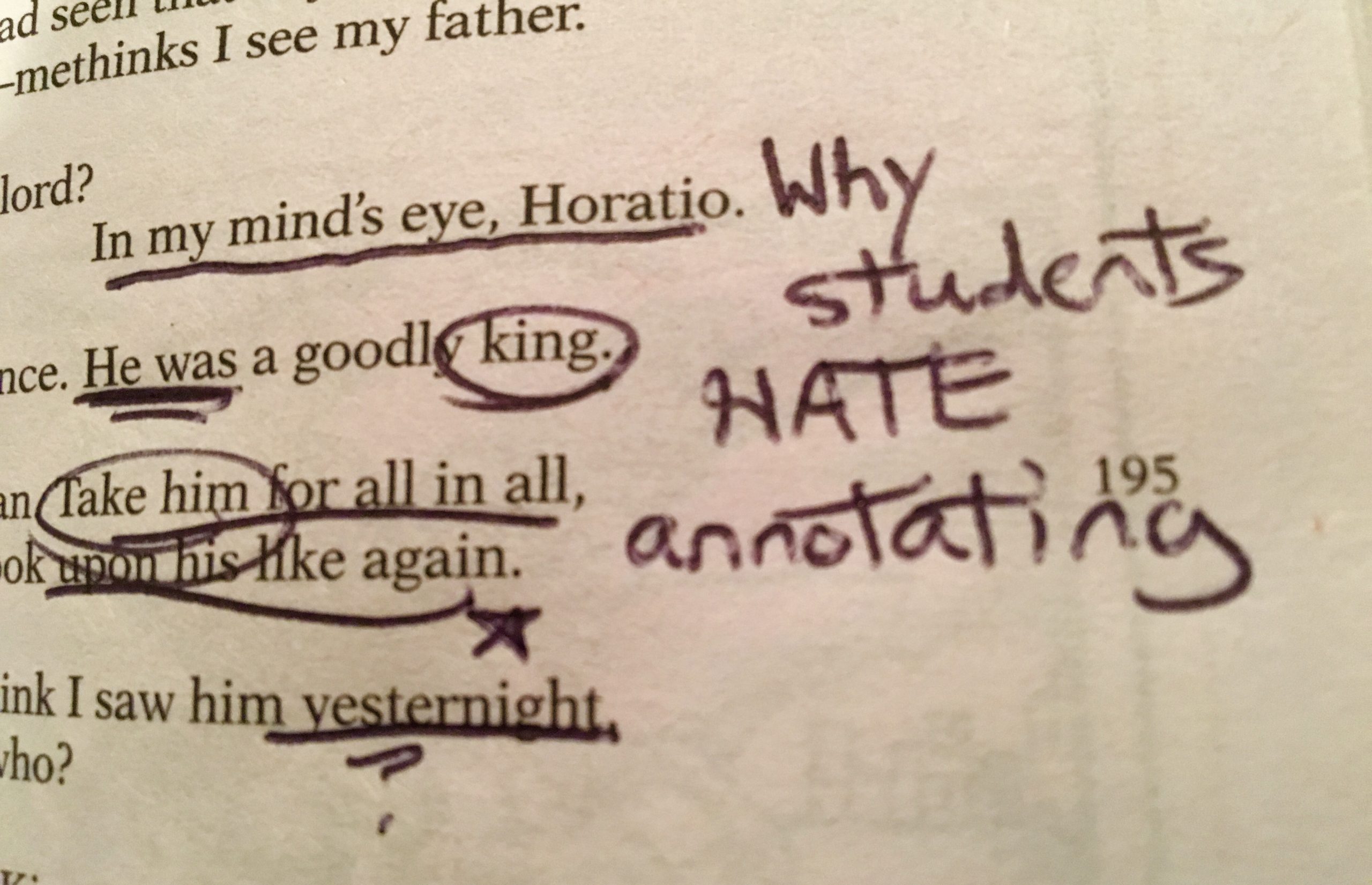 how to write annotations for a book