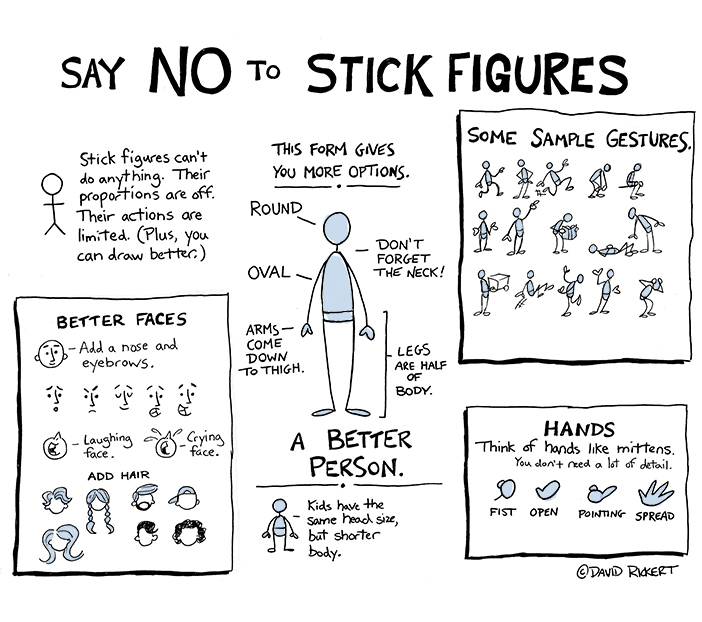 lots of stick people